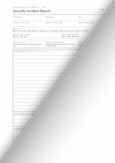 Security Incident Report