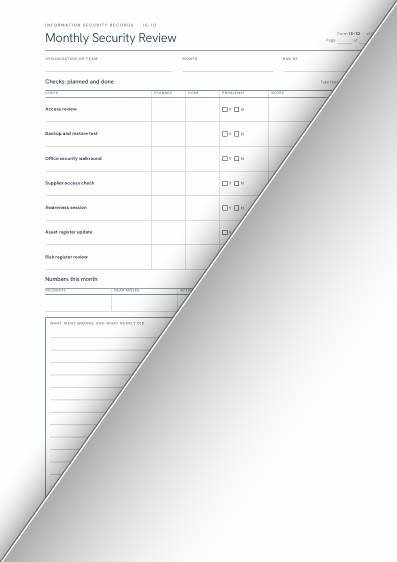 Monthly Security Review