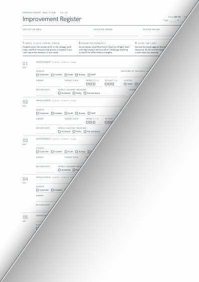 Improvement Register